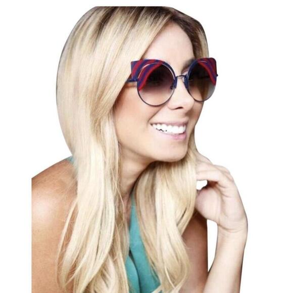 NWT Fendi 0215S Rose Round 53mm Sunglasses